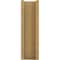 Ekena Millwork 6-in W x 20-in D x 20-in H Balboa Slat Rough Cedar Woodgrain TimberThane Outlooker, Primed Tan OUTUR060X20X20BOA24RCPR - alternate 2